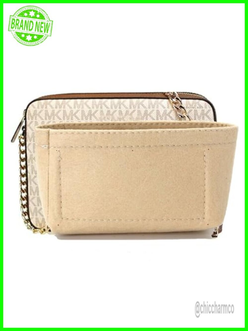 Suede Bag Organizer Insert Crossbody Tote Large Inner Bag Organizer